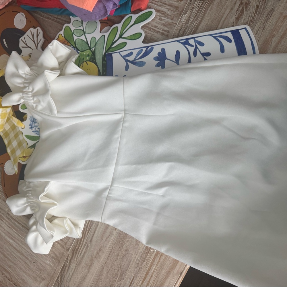 DO+BE White Ruffle Dress